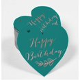 thumbnail image 2 of Inkdotpot Happy Birthday Bottle Tag Real Rose Gold Foil Favor Hang Tag 50 Pack, 2 of 6
