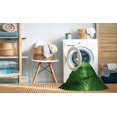 thumbnail image 2 of Ahgly Company Tapis d'Intérieur Lavable en Machine Carré Transitionnel Vert Foncé, 7 Pieds Carré, 2 of 7