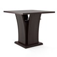 thumbnail image 3 of CorLiving Bistro Cappuccino Wood Veneer Counter Height Dining Set, 3 of 7