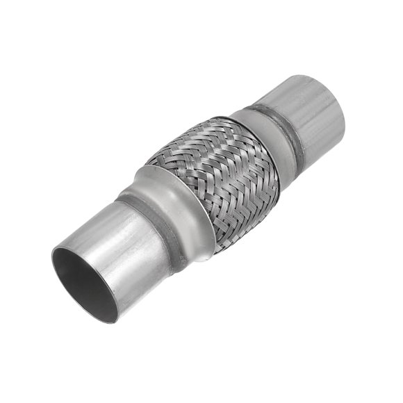 Unique Bargains 2'x4'x8' Car Exhaust Flexible Pipe Tubing Universal Exhaust Joint with Welding Extension Pipe Stainless Steel