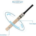 thumbnail image 4 of Ferver Spel Middler Kashmir Willow Cricket Bat avec Housse / Convient à: Balle en Cuir / Taille - Long Manche, 4 of 4