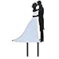 thumbnail image 3 of Unik Occasions Couple Nuptiale Silhouette Acrylique Gâteau Topper, 3 of 3