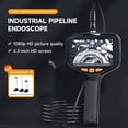 thumbnail image 2 of Endoscope Caméra avec Lumière, Endoscope HD 1080P avec Écran 4,3 Pieds' 8 Lumières DEL Réglables, Inspection, 2 of 8