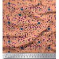 thumbnail image 1 of Soimoi Blue Cotton Cambric Fabric Artistic Floral Decor Fabric Printed Yard 42 Inch Wide, 1 of 3
