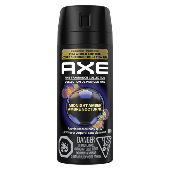 AXE Fine Fragrance Collection Deodorant Body Spray Midnight Amber, 113 g