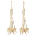 thumbnail image 1 of Simple Porte-Banane en Corde de Coton avec Perles en Bois, 1 of 8
