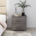 thumbnail image 1 of vidaXL Table de Chevet HAMAR Gris Clair 40x35x44.5 cm Pin Massif, 1 of 5
