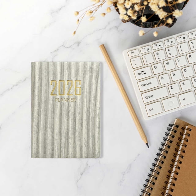 Wuztai A7 Mini Notebook, Daily Planner Organizer Travel Diary, Compact Portable 64 Sheets Paper Notebook for Office Home Student