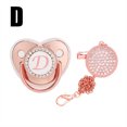 thumbnail image 1 of DPTALR Baby Pacifier 26 Letter Name Initial Clip Silicone Infant Nipple Bling Newborn Pacifier, 1 of 5