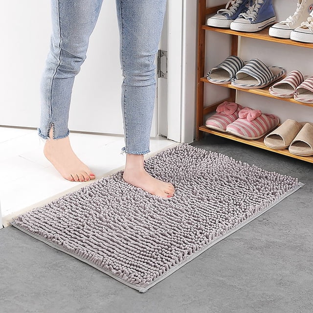 Tapis de Porte pour Chien en Microfibre Absorbante Antidérapant Lavable Tapis pour Animal Tapis d'Entrée Lavable à la Machine Tapis Intérieur Extérieur