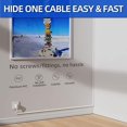 thumbnail image 3 of 204.8in (XS+S Size) Cord Hider Wall, Cord Cover,Wire Covers for Cords, Paintable Cable Concealer Raceway, PVC Cable Management System，White,, 3 of 5
