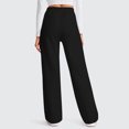 thumbnail image 5 of Posijego Womens Sweatpants Casual Drawstring Wide Leg Lounge Pants Elastic Waist Straight Leg Athletic Pants, 5 of 5