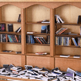 thumbnail image 5 of Relief Anxiety Bookshelf with 200Books Miniature Library Wooden Bookshelf Shake Your Anxiety A, 5 of 5