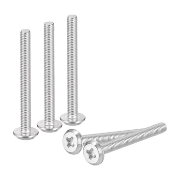 Uxcell M3x30mm Flat Round Head Phillips Head Screws, 100 Pack 304 Stainless Steel Phillips Drive Machine Screw