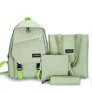 Riwcyla Kids Backpack for School Large Capacity Kids Girls School Bag 4 Packs Book Bag Set with Pencil Pouch Casual Daypack Backpacks for Teen High School