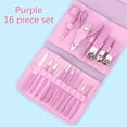 thumbnail image 1 of TopLLC 16pcs/set Nail Cutter Set Makeup Beauty Tool Nail Clipper Set Folding Bag Stainless Steel Tool Finger Nail Clipper Kit Nail Clipper, 1 of 2