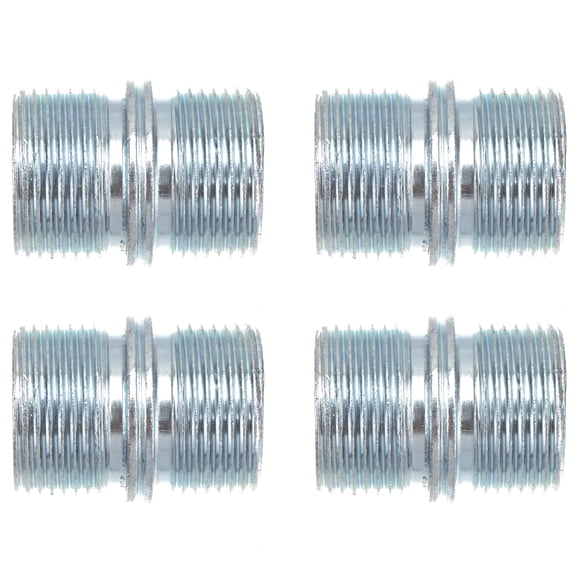 Miangastore 4pcs Carbon Steel Double Head Wardrobe Cabinet Shelf Support Nut Screw Pin Stud Peg Set for 25.0 25.4 Pipe