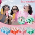 thumbnail image 3 of Agiferg Popsicle Molds 10 Pieces Silicone Ice Molds Tray Mold Reusable Easy Ice Maker, 3 of 4