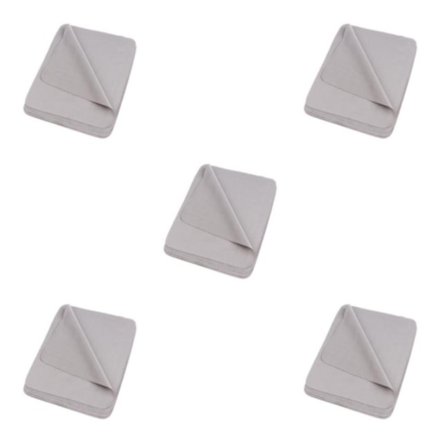 Ruiboury 10 Pieces Microfiber Eyeglasses Camera Lens Phones Cell Cleaning Cloth Gray 5Set