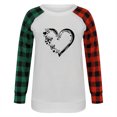 thumbnail image 4 of Nouveaux Hauts pour Femmes 2023 Mode Col Rond Manches Longues T-Shirt Grande Taille Automne Imprimé Blouse Ample Hauts Chemise Manches Longues pour Femmes, 4 of 5