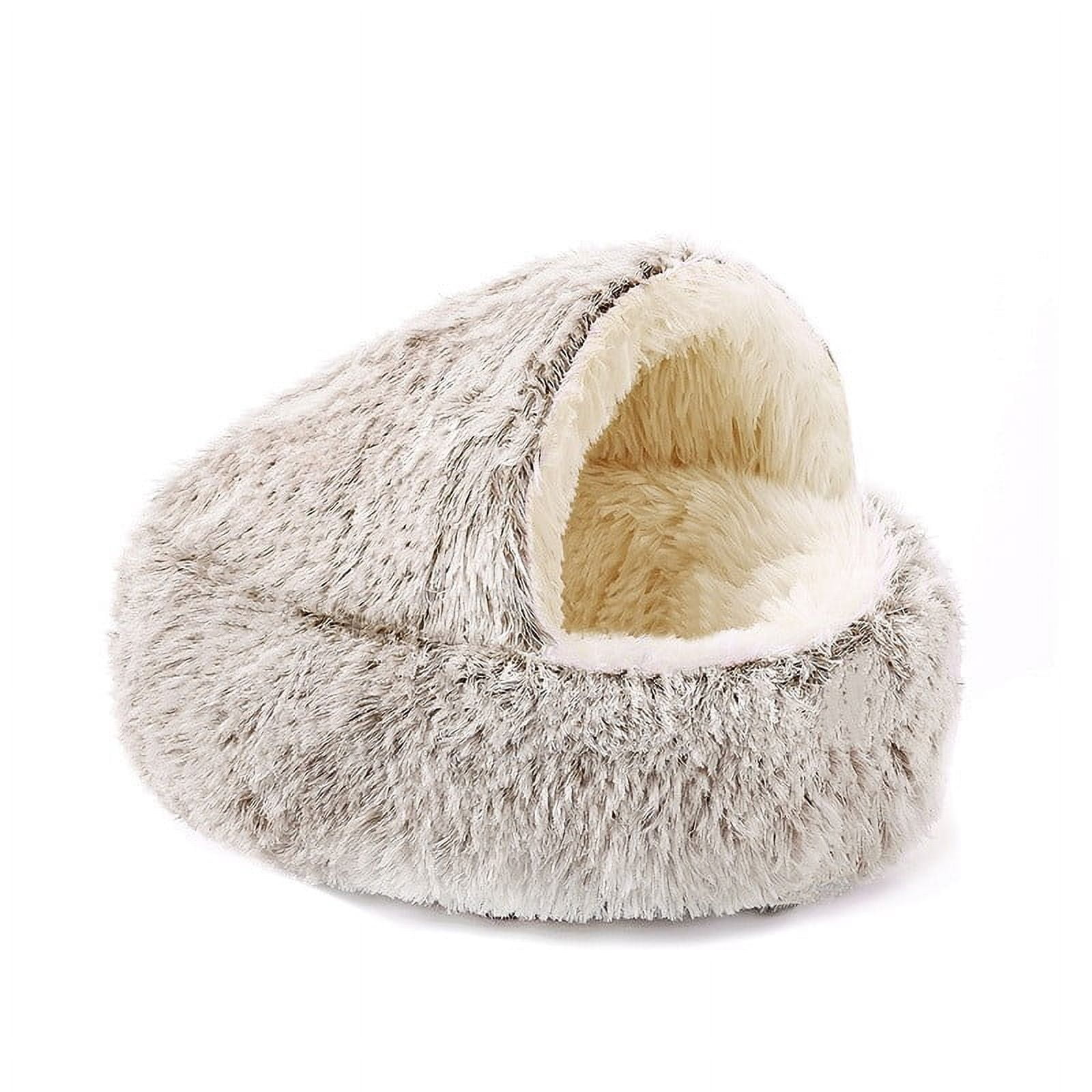 Dogbed Dog Round Winter Warm Sleeping Bag Long Soft Pet Bed Calming Bed Cat Beds for Indoor Cats