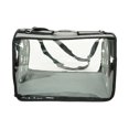 thumbnail image 1 of Small Pet Carrier for Small Dogs and Cats - Waterproof Soft Pet Travel Bag with Meshed Window - TSA Approved Pet Carrier for Cat Travel Bag - 7.9 x 13.8 x 7.9 Inch - Gray, 1 of 8