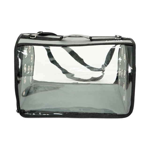 Small Pet Carrier for Small Dogs and Cats - Waterproof Soft Pet Travel Bag with Meshed Window - TSA Approved Pet Carrier for Cat Travel Bag - 7.9 x 13.8 x 7.9 Inch - Gray