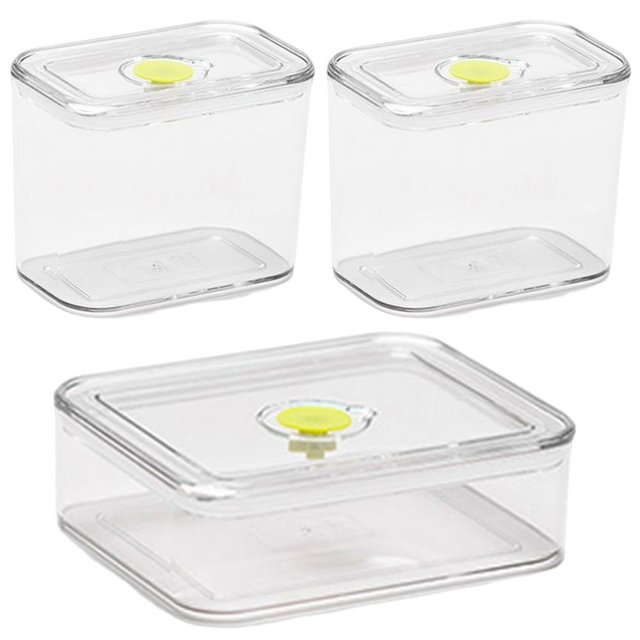 1 Set Food Storage Jar Transparent Large Capacity Leakproof Moisture-proof Clear Grain Storage Box Tank Kitchen Supply