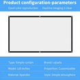 thumbnail image 4 of Portable Projector Screen for Home Theater Outdoor HD White Foldable Anti-Crease (120Inch), 4 of 7