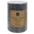 thumbnail image 1 of Hometrends 4" Dark Amber & Peony Scented Pillar Candle, 1 of 5