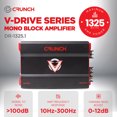 thumbnail image 2 of Crunch Amplificateur Audio pour Voiture 1325W à Caisson de Basses Mono avec Croisements Ajustables, 2 of 11