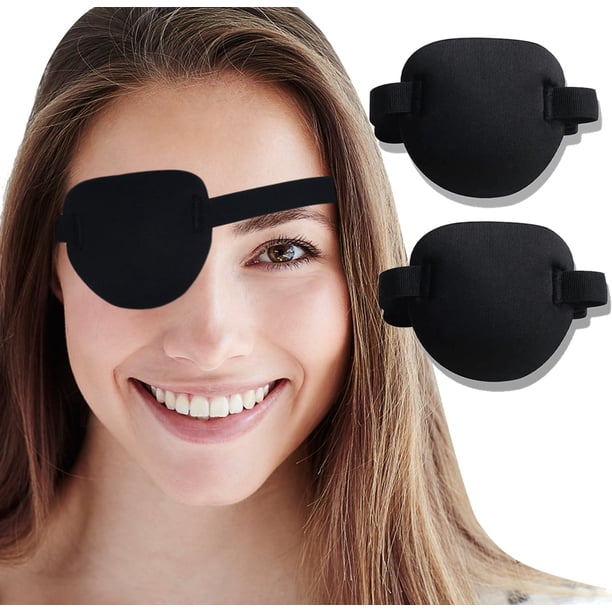 AMZVIO Pirate Eye Patches for Adults and Kids, 3D Medical Eye