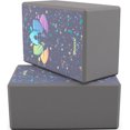 thumbnail image 1 of RDX Yoga Block Set, Non-Slip High-Density Eva Foam Brick for Pilates Flexibility Body Balance, Easy Grip Surface for Stability Strength Training Deepen Poses Exercise Office Home Gym, 23x15x9.8CM, 1 of 5