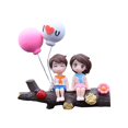 thumbnail image 4 of Abbracc Car Dashboard Decorations Interior Dashboard Accessories Action Figure Figurines Tree fork cute, 4 of 9