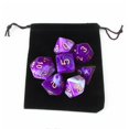 thumbnail image 2 of lionlar Pack of 7 Polyhedral Dices Set with Pouch Bar Math Teaching B, 2 of 6