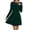 Army Green, variant on Polka Dot Velvet Dress, Long Sleeve Sparkle Embellished Dress with Defined Waist, Glamorous Holiday Party Dress for Christmas and New Year's Eve Wine L
