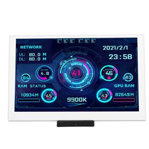 Moniteur informatique Temp, 5in DIY Thème Affichage de la température de l'ordinateur 360 Rotation de degré pour le bureau
