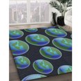 thumbnail image 2 of Ahgly Tapis d'Intérieur Carré à Motifs Bleu Mer Profonde, 3 Pieds Carré, 2 of 6