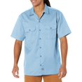 thumbnail image 3 of Dickies Mens Short-Sleeve Work Shirt, 3X, Light Blue, 3 of 6