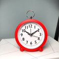 thumbnail image 3 of LED Alarm Clock with Temperature and Humidity Monitor, Circular Desktop or Wall-Mounted Design, Battery-Powered, 3.94 in Diameter, Red/Black/Pink, 3 of 6