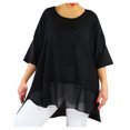thumbnail image 2 of Jovati T-Shirt à Manches Courtes à Col Rond pour Femmes, Mélange Coton-Lin, Haut Décontracté Respirant à Imprimé, Coupe Ample, Longueur Régulière, Style à Enfiler, 2 of 7