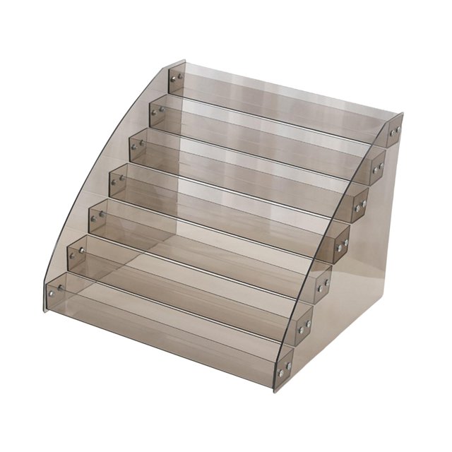 lionlar Clear Display Stand Decorative Acrylic Riser for Nail Polish Makeup Bathroom 7 Tier