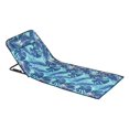 thumbnail image 1 of S SERENABLE Chaise de Plage Pliante avec Dossier Réglable Coussin de Siège de Plage Chaise Longue Feuilles d'Érable, 1 of 1