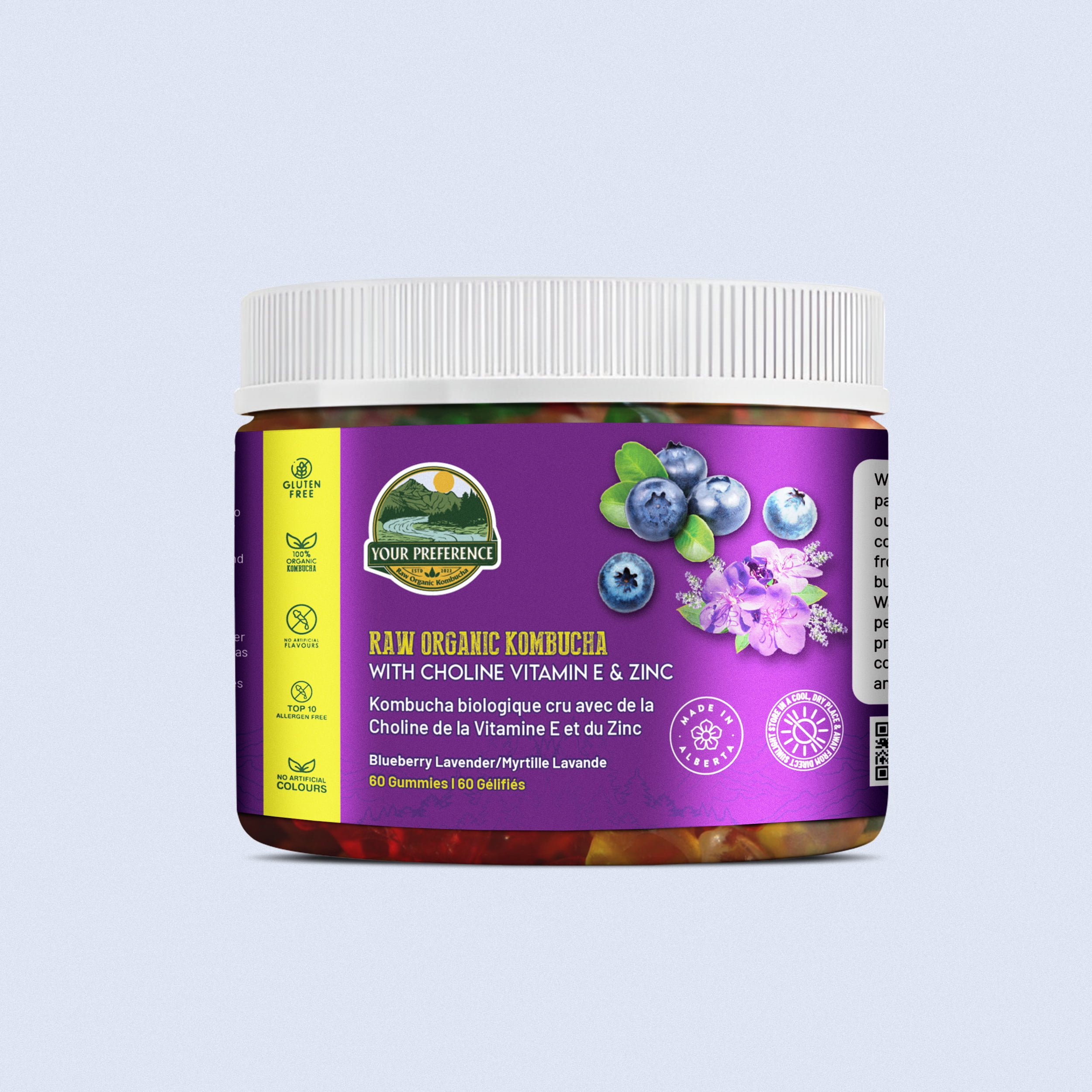Your Preference Kombucha Vitamin Gummies - Choline, Vitamin E & ZINC ( Liver Health )