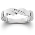 thumbnail image 1 of Mens Diamond Wedding Ring 10K White Gold, 1 of 3