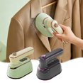 thumbnail image 1 of Folding Electric Iron For Both Wet and Dry Use Foldable Handheld Garment Steamer Portable Travel Iron for Wet and Dry Use Fast Heating Green (Green,1Pc) by JASKFLY, 1 of 9