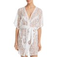 thumbnail image 1 of Flora Nikrooz Millie Lace Robe (Large, Natural), 1 of 2