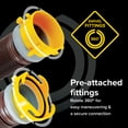 thumbnail image 3 of Camco Revolution 10 Ft RV Sewer Hose Kit with Swivel Fittings and Wire Guards, 3 of 8