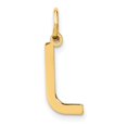 thumbnail image 1 of Diamond2Deal 14K Pendentif Initial Lettre L en Or Jaune pour Femmes, 1 of 3