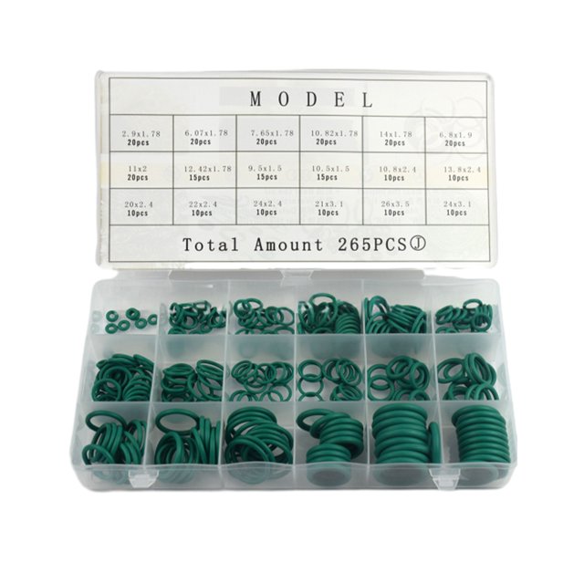 VONKY 1/2/3/5 Sealing Rubber O Rings - High-Performance Flexible Heat-Resistant Rubber O-Ring Silicone Ring 265pcs green 1 Pc